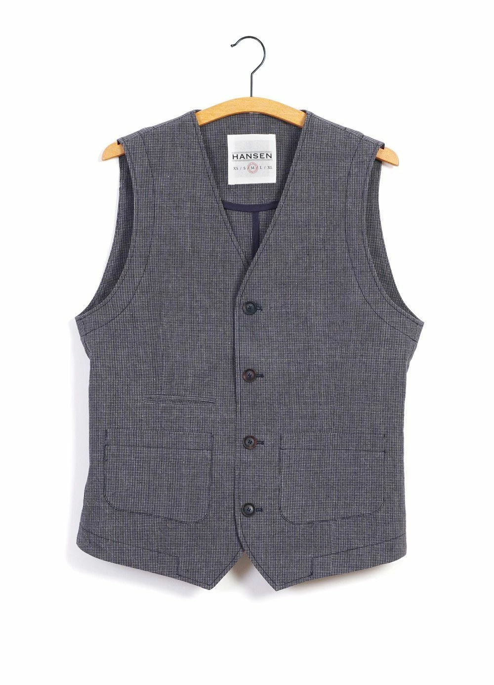 HANSEN GARMENTS HALFDAN | Classic Waistcoat | River 3 HANSEN GARMENTS HALFDAN | Classic Waistcoat | River