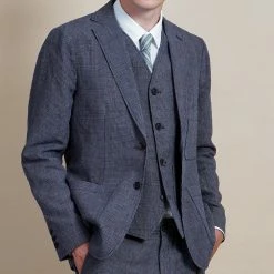 HANSEN GARMENTS HALFDAN | Classic Waistcoat | River 14 HANSEN GARMENTS HALFDAN | Classic Waistcoat | River -Heschung shop halfdan classic waistcoat river hansen garments 695879