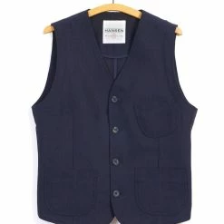 HANSEN GARMENTS HARALD | Casual Waistcoat | Indigo
