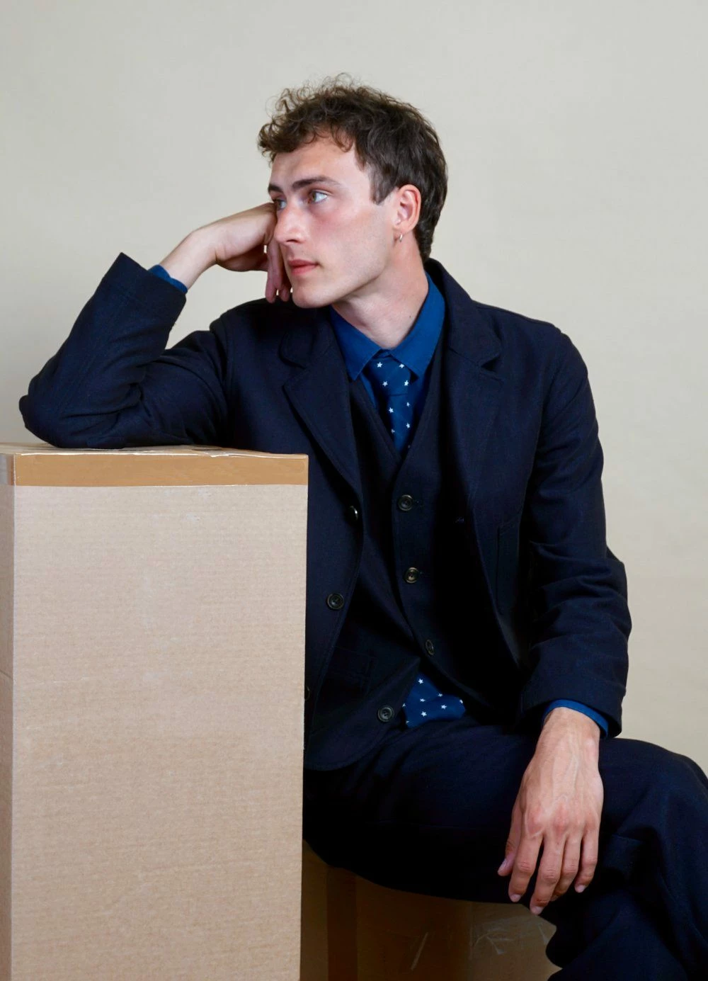 HANSEN GARMENTS HARALD | Casual Waistcoat | Indigo 5 HANSEN GARMENTS HARALD | Casual Waistcoat | Indigo - Image 3