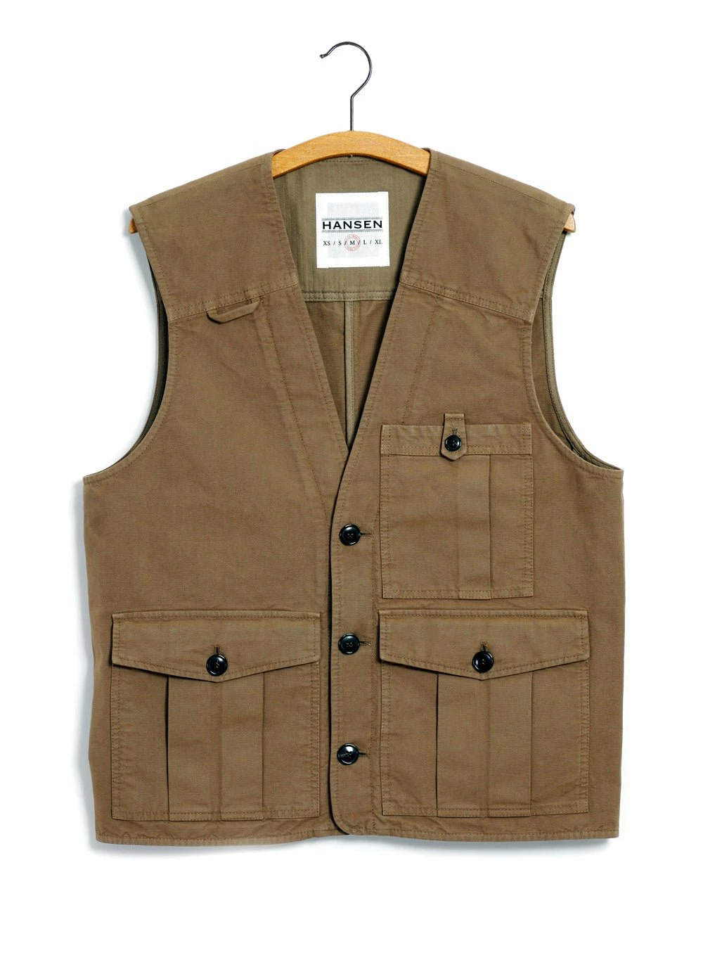 HANSEN GARMENTS HEKTOR | Utility Vest | Khaki 3 HANSEN GARMENTS HEKTOR | Utility Vest | Khaki