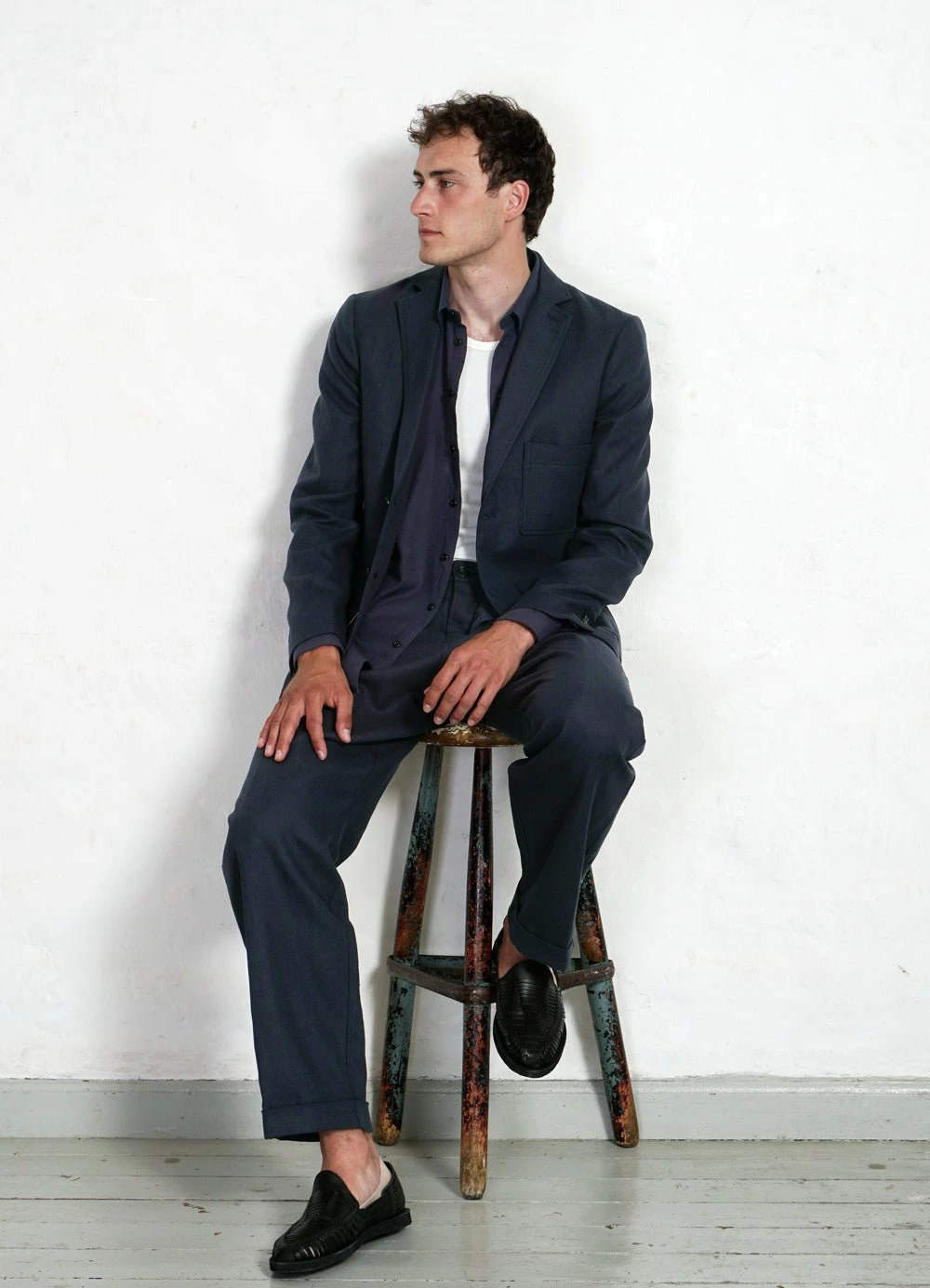 HANSEN GARMENTS HENNING | Casual Classic Shirt | Navy 4 HANSEN GARMENTS HENNING | Casual Classic Shirt | Navy - Image 2