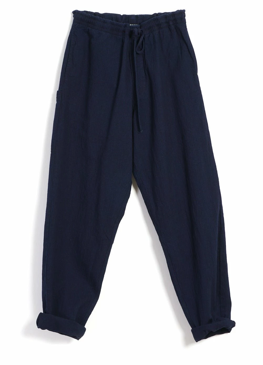 HANSEN GARMENTS JACK | Casual Drawstring Pants | Waffle Indigo 5 HANSEN GARMENTS JACK | Casual Drawstring Pants | Waffle Indigo - Image 3