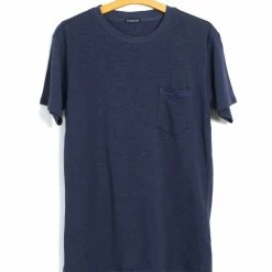 HANSEN GARMENTS JAMES | Crew Neck Pocket T | Blue