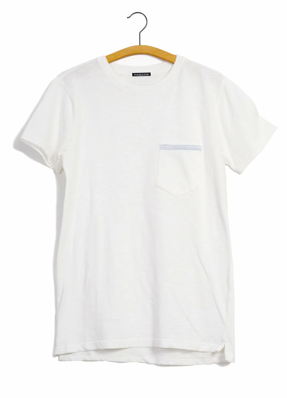 HANSEN GARMENTS JAMES | Crew Neck Pocket T | White 3 HANSEN GARMENTS JAMES | Crew Neck Pocket T | White
