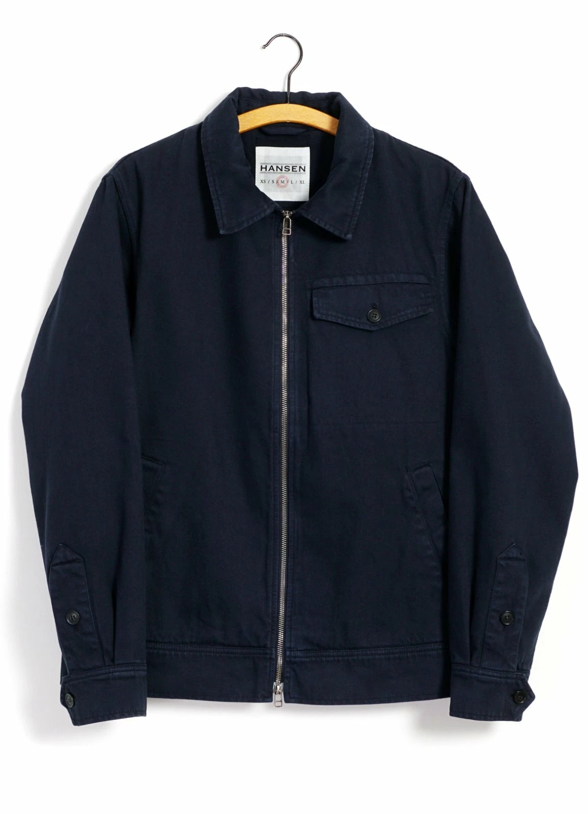HANSEN GARMENTS JARLE | Casual Zipper Jacket | Navy 3 HANSEN GARMENTS JARLE | Casual Zipper Jacket | Navy