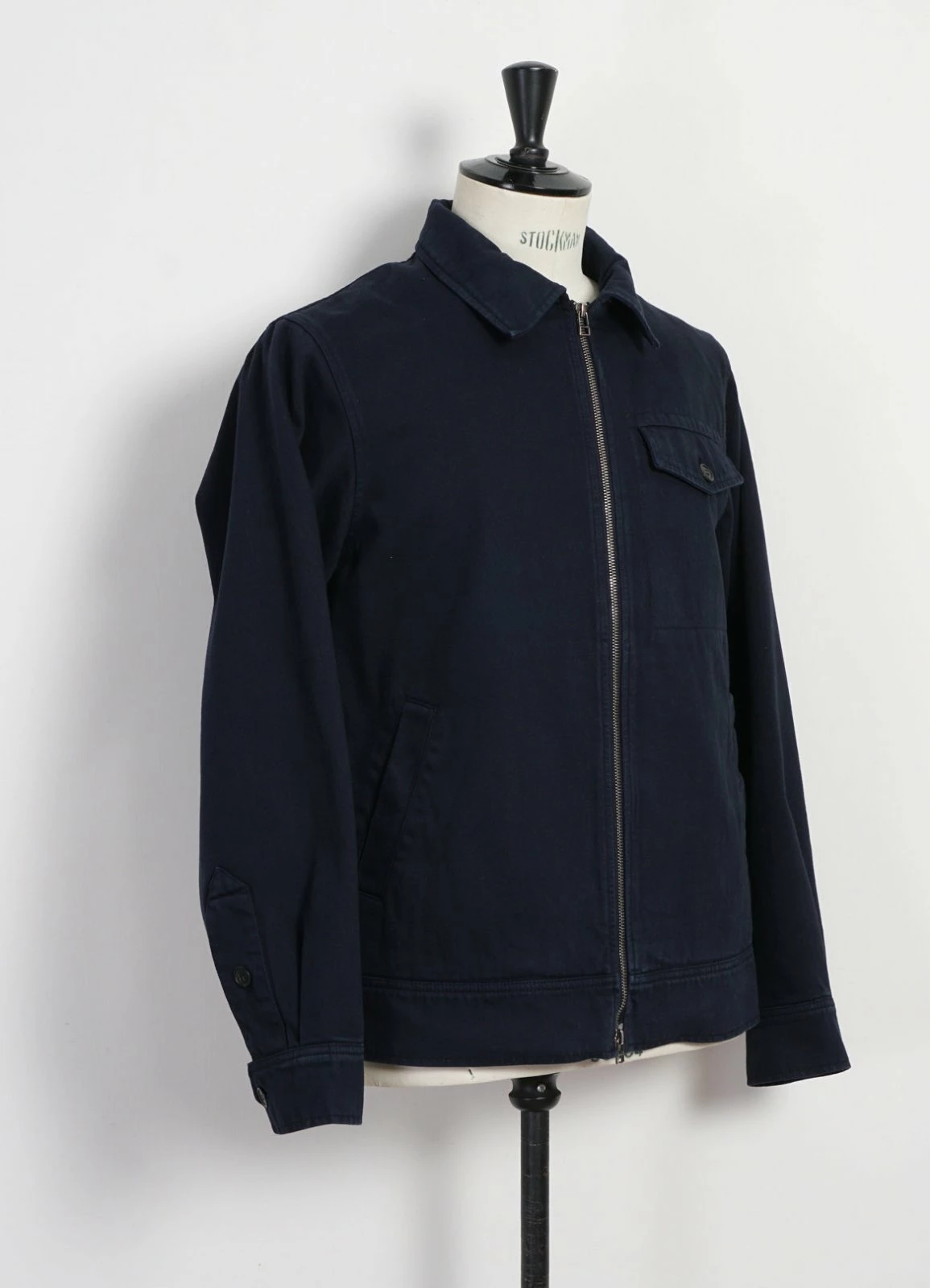 HANSEN GARMENTS JARLE | Casual Zipper Jacket | Navy 7 HANSEN GARMENTS JARLE | Casual Zipper Jacket | Navy - Image 5