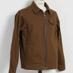 HANSEN GARMENTS JARLE | Casual Zipper Jacket | Nut -Heschung shop jarle casual zipper jacket nut hansen garments 641941