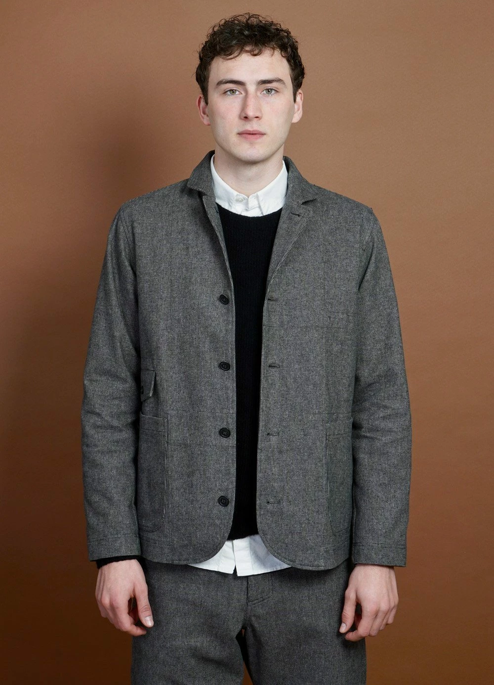 HANSEN GARMENTS JASPER | Casual Everyday Jacket Blazer | Gravel 6 HANSEN GARMENTS JASPER | Casual Everyday Jacket Blazer | Gravel - Image 4