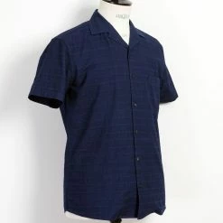 HANSEN GARMENTS JONNY | Short Sleeve Shirt | Dobby Indigo 10 HANSEN GARMENTS JONNY | Short Sleeve Shirt | Dobby Indigo -Heschung shop jonny short sleeve shirt dobby indigo hansen garments 838758