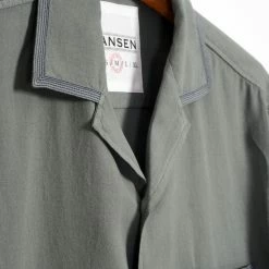 HANSEN GARMENTS JONNY | Short Sleeve Shirt | Eucalyptus -Heschung shop jonny short sleeve shirt eucalyptus hansen garments 169949
