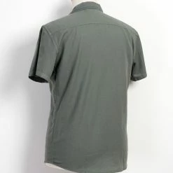 HANSEN GARMENTS JONNY | Short Sleeve Shirt | Eucalyptus -Heschung shop jonny short sleeve shirt eucalyptus hansen garments 866177