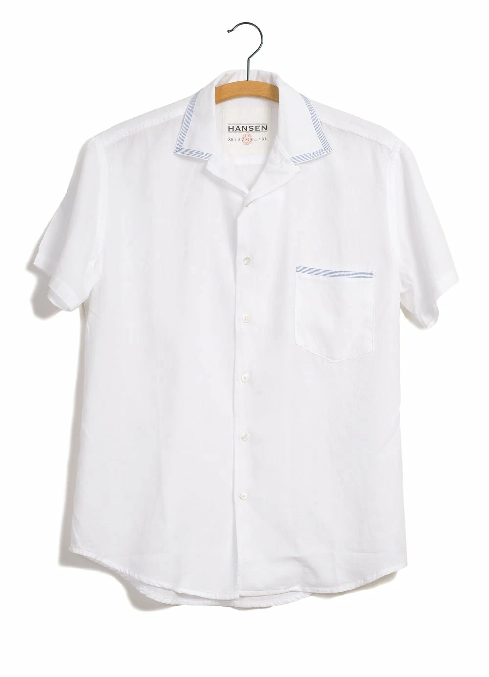 HANSEN GARMENTS JONNY | Short Sleeve Shirt | White 3 HANSEN GARMENTS JONNY | Short Sleeve Shirt | White