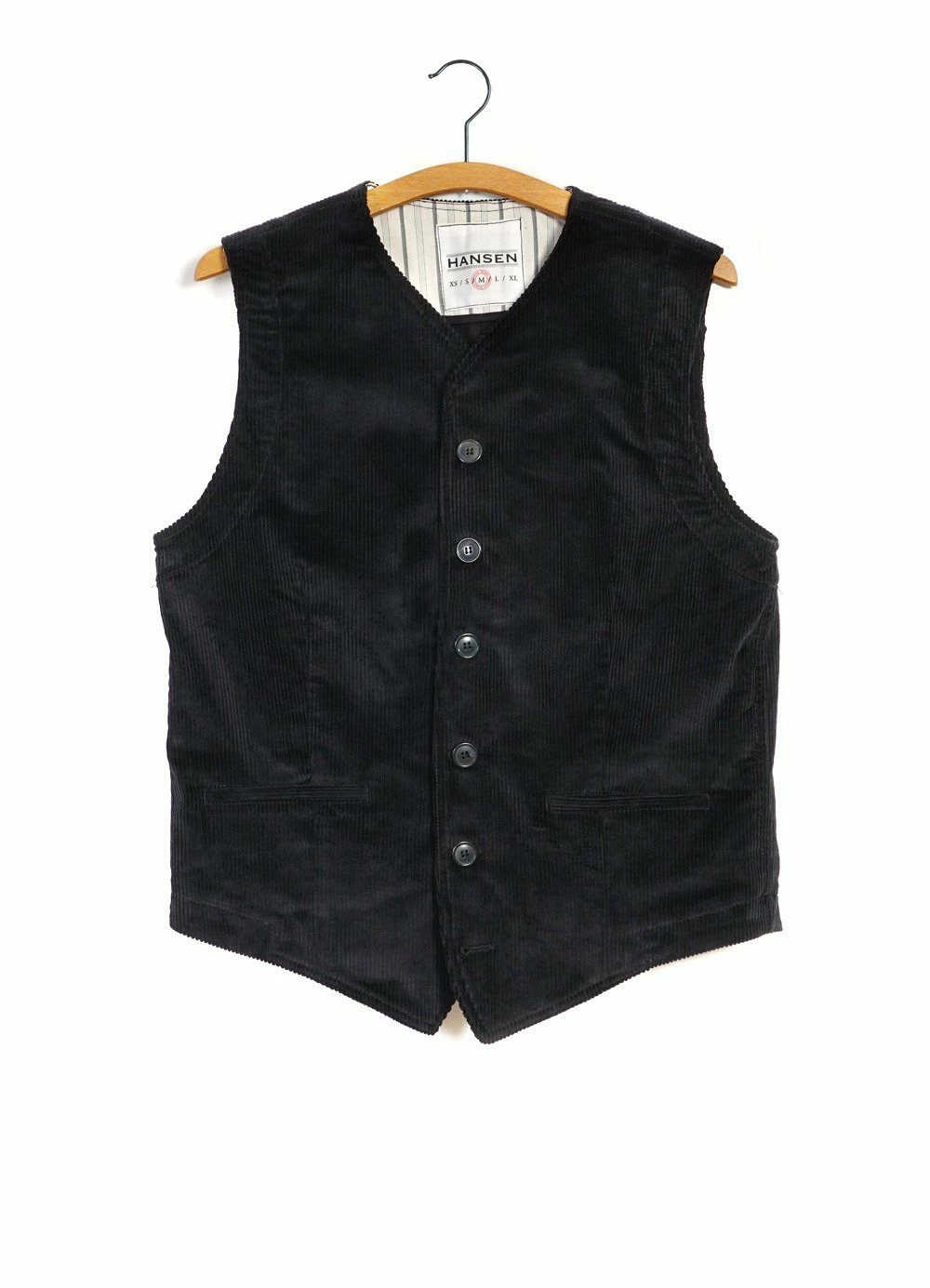 HANSEN GARMENTS KAJ | Casual Waistcoat | Black 3 HANSEN GARMENTS KAJ | Casual Waistcoat | Black