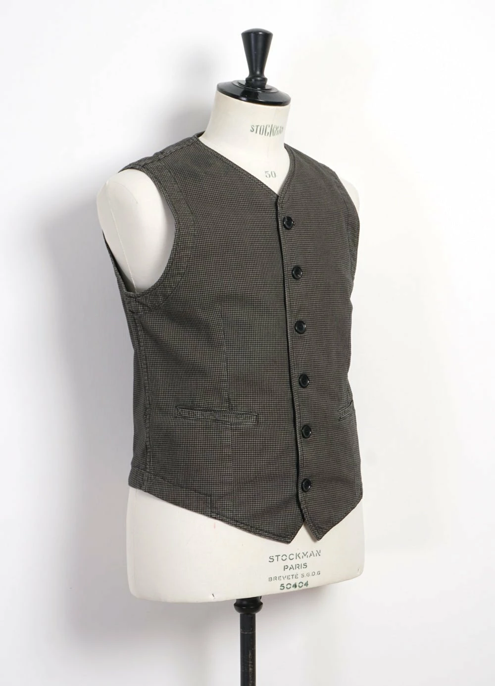 HANSEN GARMENTS KAJ | Casual Waistcoat | Black Sand 5 HANSEN GARMENTS KAJ | Casual Waistcoat | Black Sand - Image 3