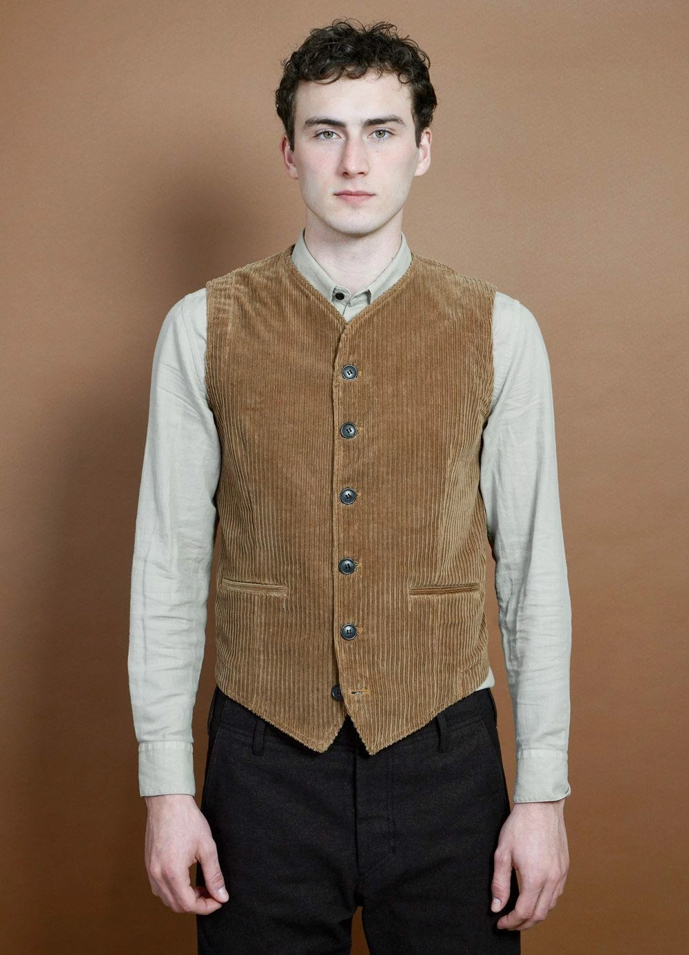 HANSEN GARMENTS KAJ | Casual Waistcoat | Camel 3 HANSEN GARMENTS KAJ | Casual Waistcoat | Camel - Image 2