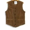 HANSEN GARMENTS KAJ | Casual Waistcoat | Camel -Heschung shop kaj casual waistcoat camel hansen garments 313190