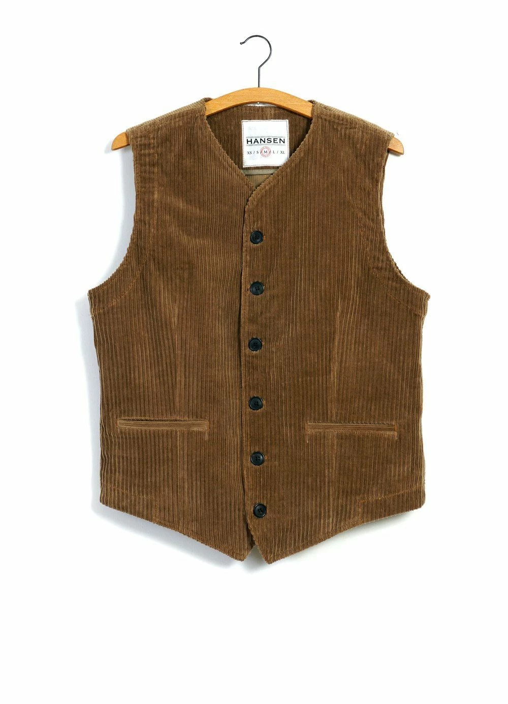 HANSEN GARMENTS KAJ | Casual Waistcoat | Camel 2 HANSEN GARMENTS KAJ | Casual Waistcoat | Camel