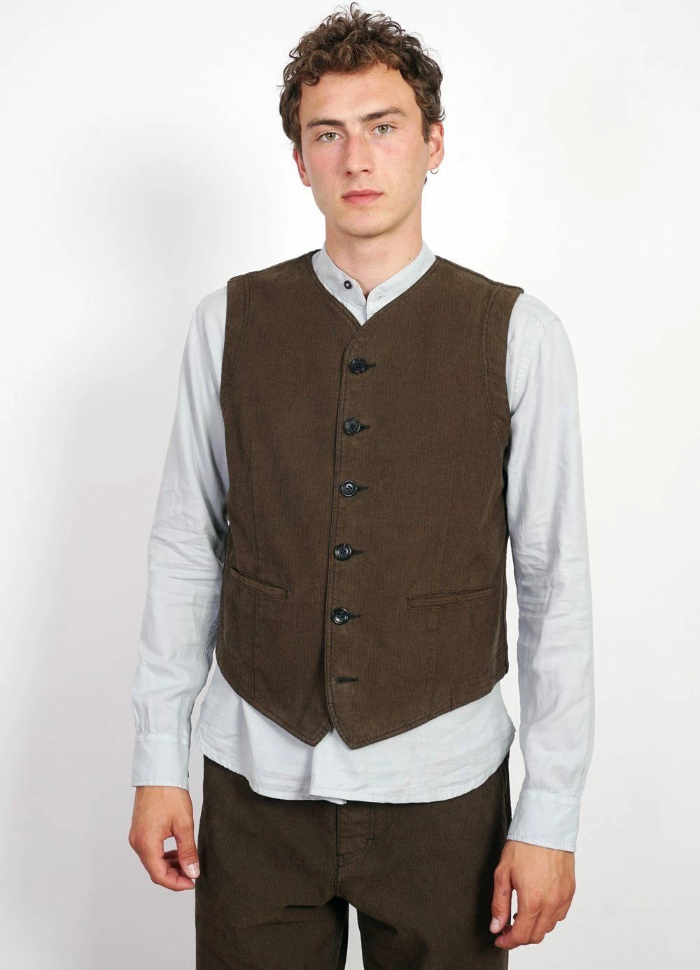 HANSEN GARMENTS KAJ | Casual Waistcoat | Nut 4 HANSEN GARMENTS KAJ | Casual Waistcoat | Nut - Image 2