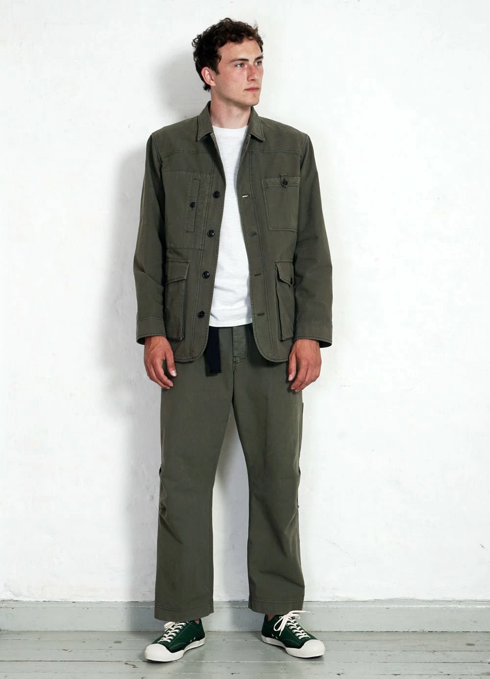 HANSEN GARMENTS KARLO | Wide Cut Utility Trousers | Green 4 HANSEN GARMENTS KARLO | Wide Cut Utility Trousers | Green - Image 2
