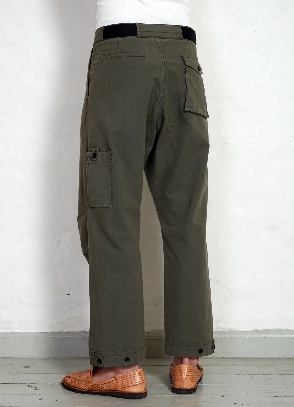 HANSEN GARMENTS KARLO | Wide Cut Utility Trousers | Green 6 HANSEN GARMENTS KARLO | Wide Cut Utility Trousers | Green - Image 4