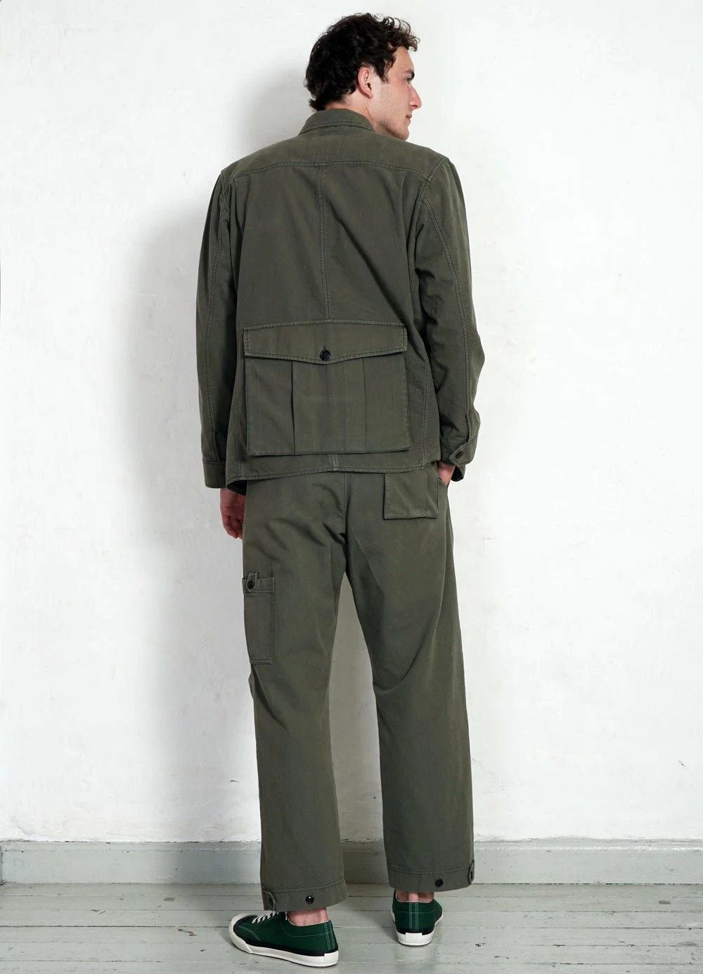 HANSEN GARMENTS KARLO | Wide Cut Utility Trousers | Green 10 HANSEN GARMENTS KARLO | Wide Cut Utility Trousers | Green - Image 8