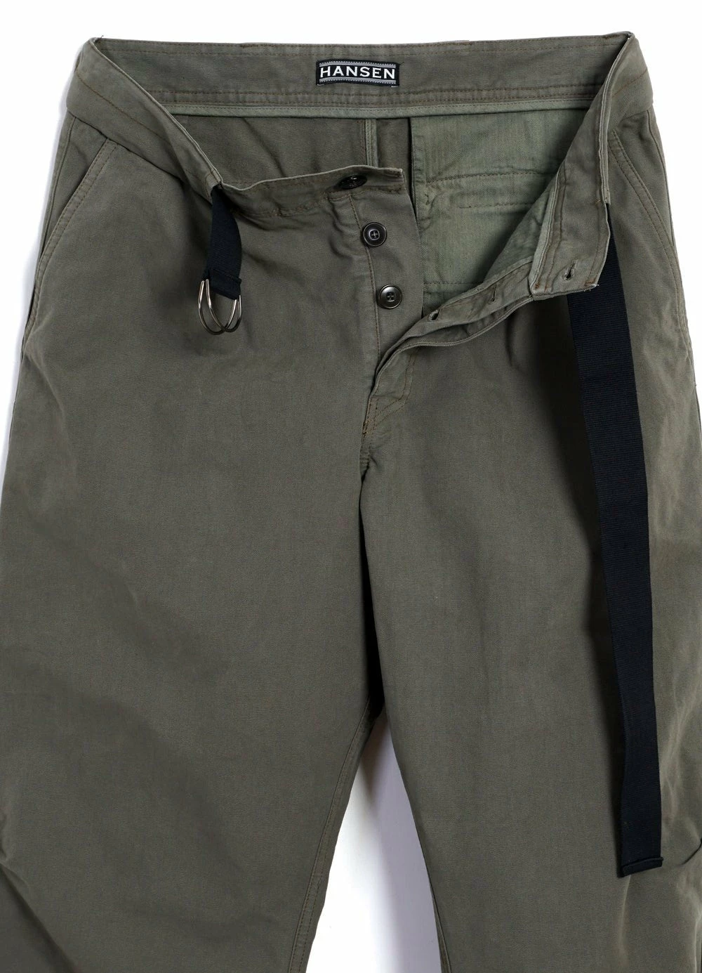 HANSEN GARMENTS KARLO | Wide Cut Utility Trousers | Green 8 HANSEN GARMENTS KARLO | Wide Cut Utility Trousers | Green - Image 6