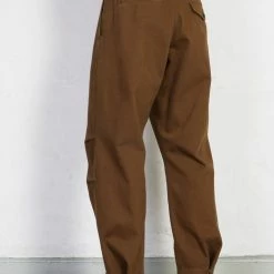 HANSEN GARMENTS KARLO | Wide Cut Utility Trousers | Nut -Heschung shop karlo wide cut utility trousers nut hansen garments 461502