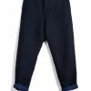 HANSEN GARMENTS KEN | Wide Cut Trousers| 3-Tone Blue 1 HANSEN GARMENTS KEN | Wide Cut Trousers| 3-Tone Blue -Heschung shop ken wide cut trousers 3 tone blue 106684