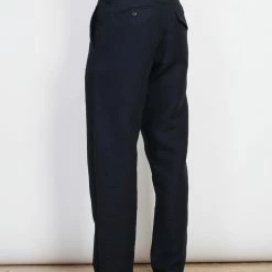 HANSEN GARMENTS KEN | Wide Cut Trousers| 3-Tone Blue -Heschung shop ken wide cut trousers 3 tone blue 484918