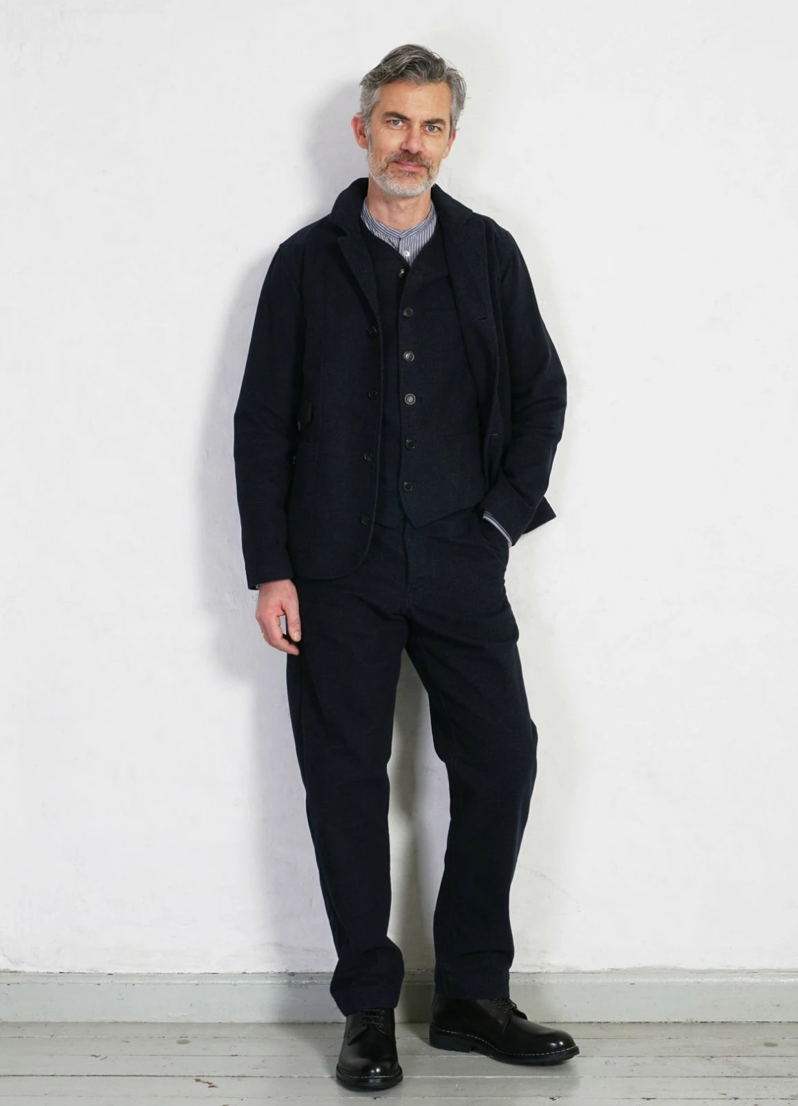 HANSEN GARMENTS KEN | Wide Cut Trousers | Broken Blue 11 HANSEN GARMENTS KEN | Wide Cut Trousers | Broken Blue - Image 9