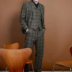 HANSEN GARMENTS KEN | Wide Cut Trousers | Checkered 15 HANSEN GARMENTS KEN | Wide Cut Trousers | Checkered -Heschung shop ken wide cut trousers checkered hansen garments 780595