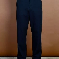 HANSEN GARMENTS KEN | Wide Cut Trousers | Deep Indigo -Heschung shop ken wide cut trousers deep indigo hansen garments 337102