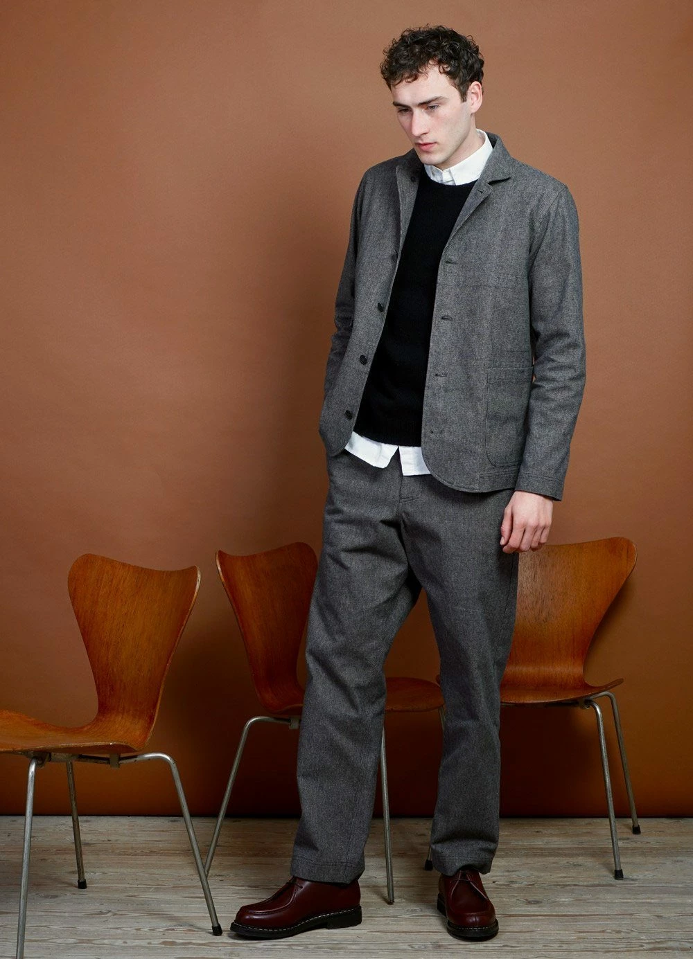 HANSEN GARMENTS KEN | Wide Cut Trousers | Gravel 5 HANSEN GARMENTS KEN | Wide Cut Trousers | Gravel - Image 3