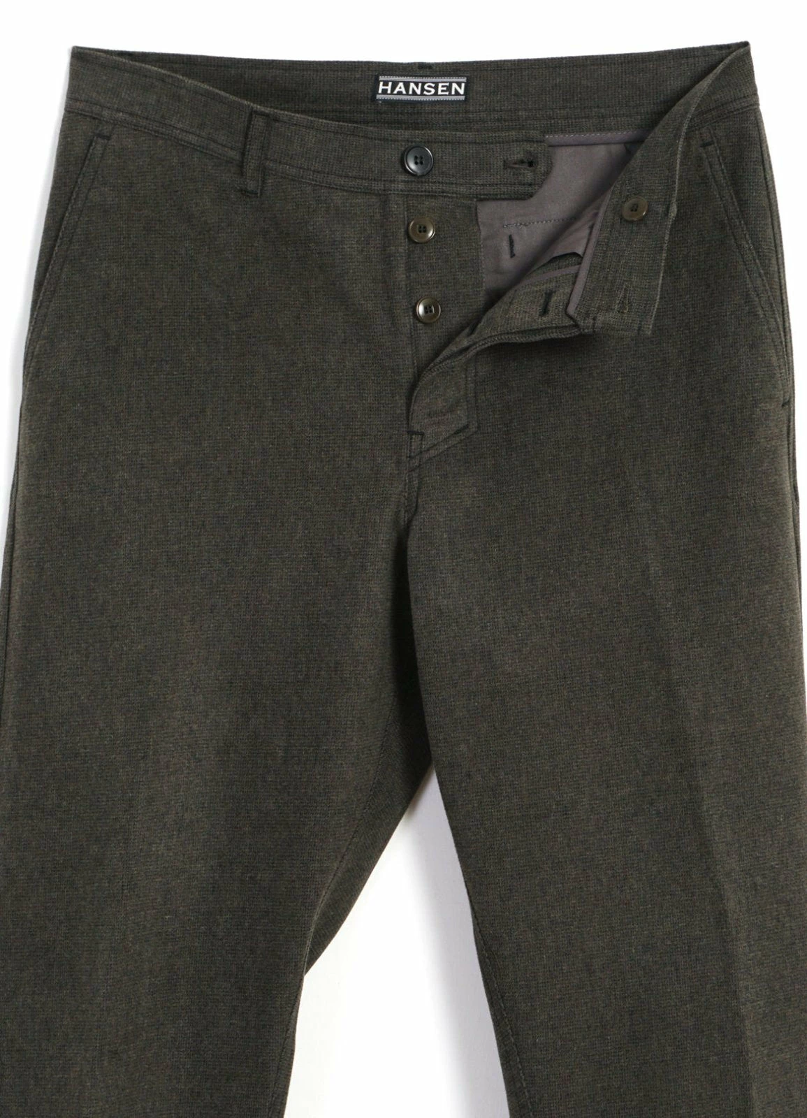 HANSEN GARMENTS KEN | Wide Cut Trousers | Greenish 7 HANSEN GARMENTS KEN | Wide Cut Trousers | Greenish - Image 5