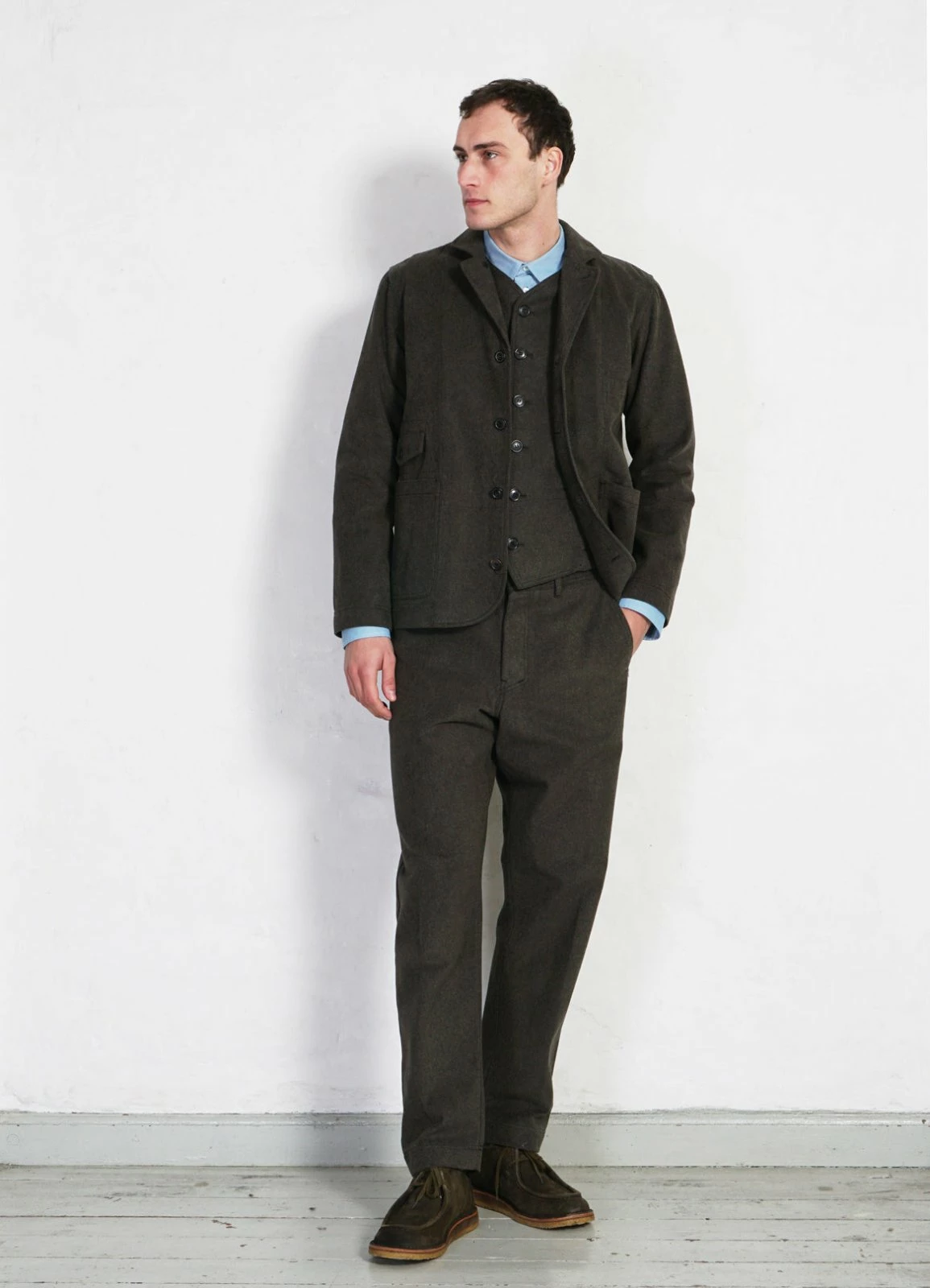 HANSEN GARMENTS KEN | Wide Cut Trousers | Greenish 9 HANSEN GARMENTS KEN | Wide Cut Trousers | Greenish - Image 7