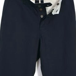 HANSEN GARMENTS KEN | Wide Cut Trousers | Indigo Herringbone -Heschung shop ken wide cut trousers indigo herringbone hansen garments 442824