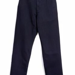 HANSEN GARMENTS KEN | Wide Cut Work Trousers | Black Indigo