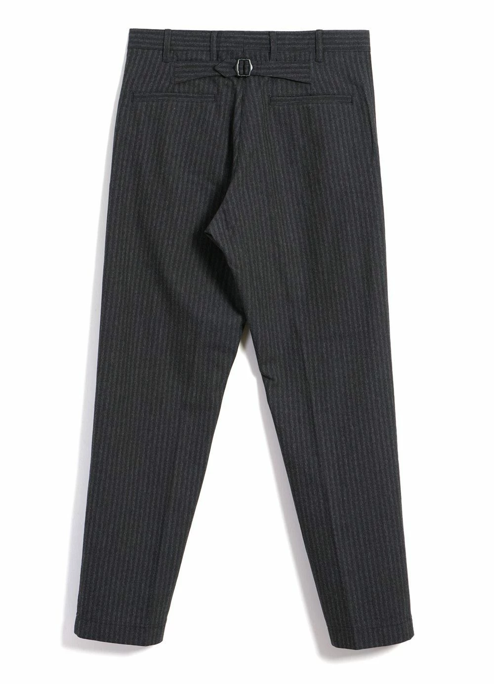 HANSEN GARMENTS KIAN | Cinch Back Wide Trousers | Grey Pin 6 HANSEN GARMENTS KIAN | Cinch Back Wide Trousers | Grey Pin - Image 4