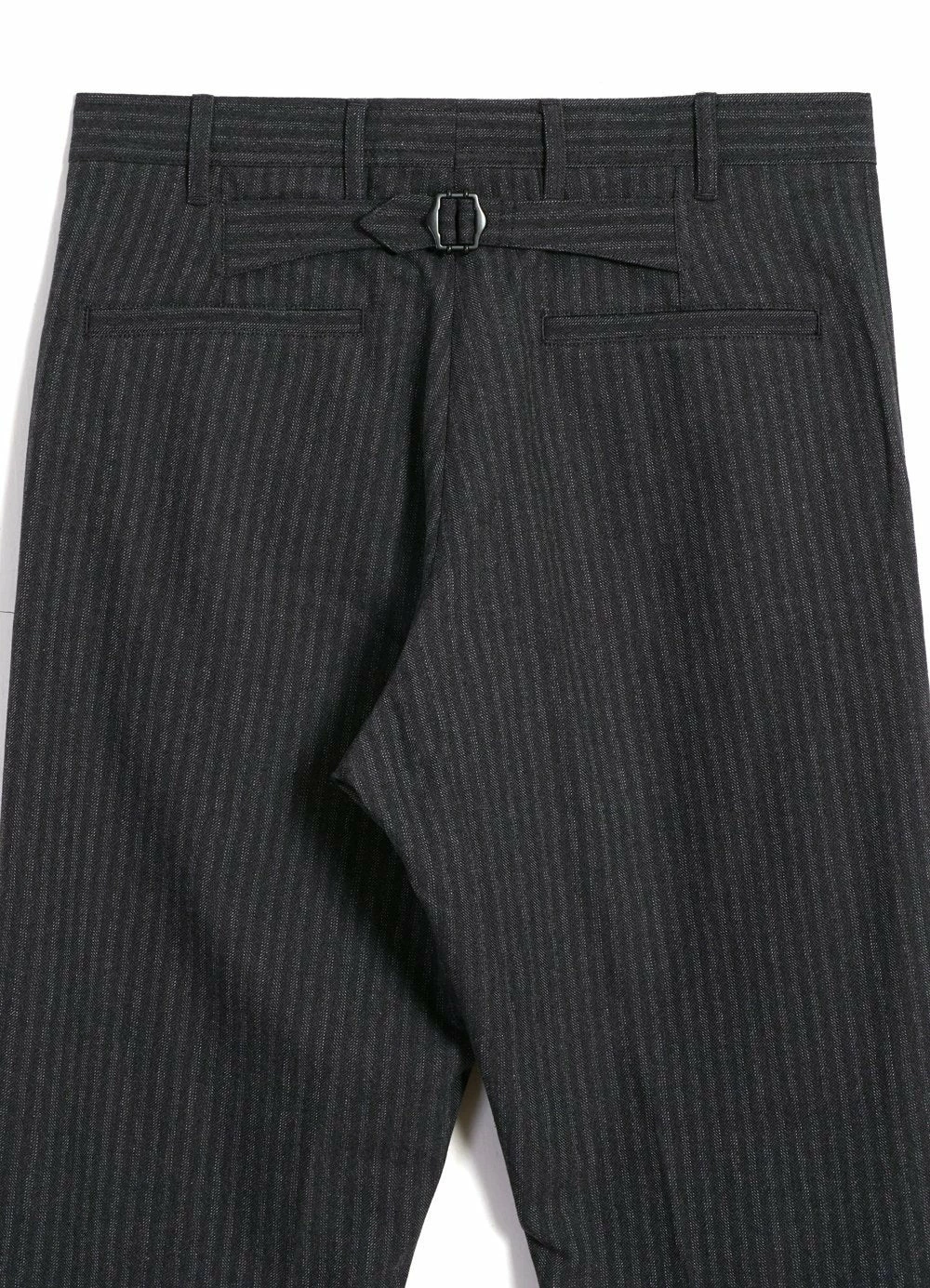HANSEN GARMENTS KIAN | Cinch Back Wide Trousers | Grey Pin 8 HANSEN GARMENTS KIAN | Cinch Back Wide Trousers | Grey Pin - Image 6