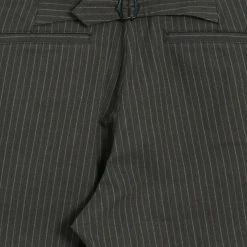 HANSEN GARMENTS KIAN | Cinch Back Wide Trousers | Khaki Pin -Heschung shop kian cinch back wide trousers khaki pin hansen garments 272780