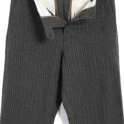 HANSEN GARMENTS KIAN | Cinch Back Wide Trousers | Khaki Pin -Heschung shop kian cinch back wide trousers khaki pin hansen garments 699913