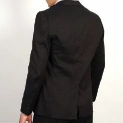 HANSEN GARMENTS KRISTIAN | Two Button Blazer | Coffee Melange -Heschung shop kristian two button blazer coffee melange 564572