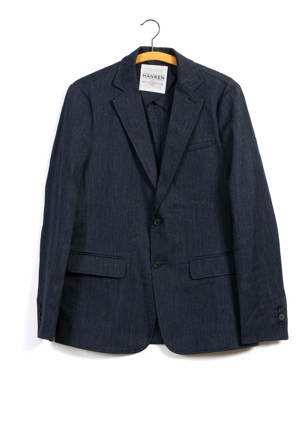 HANSEN GARMENTS KRISTIAN | Two Button Blazer | Navy Melange 3 HANSEN GARMENTS KRISTIAN | Two Button Blazer | Navy Melange
