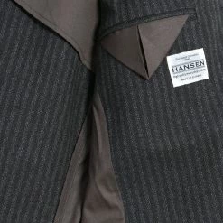 HANSEN GARMENTS LUKAS | Blazer Jacket | Grey Pin -Heschung shop lukas blazer jacket grey pin hansen garments 297146