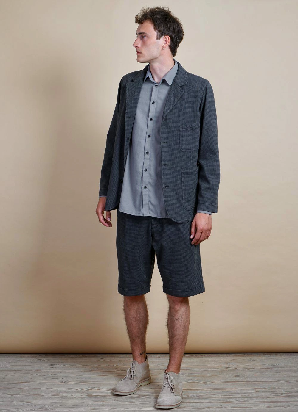 HANSEN GARMENTS LUKAS | Casual Blazer | Elephant 4 HANSEN GARMENTS LUKAS | Casual Blazer | Elephant - Image 2