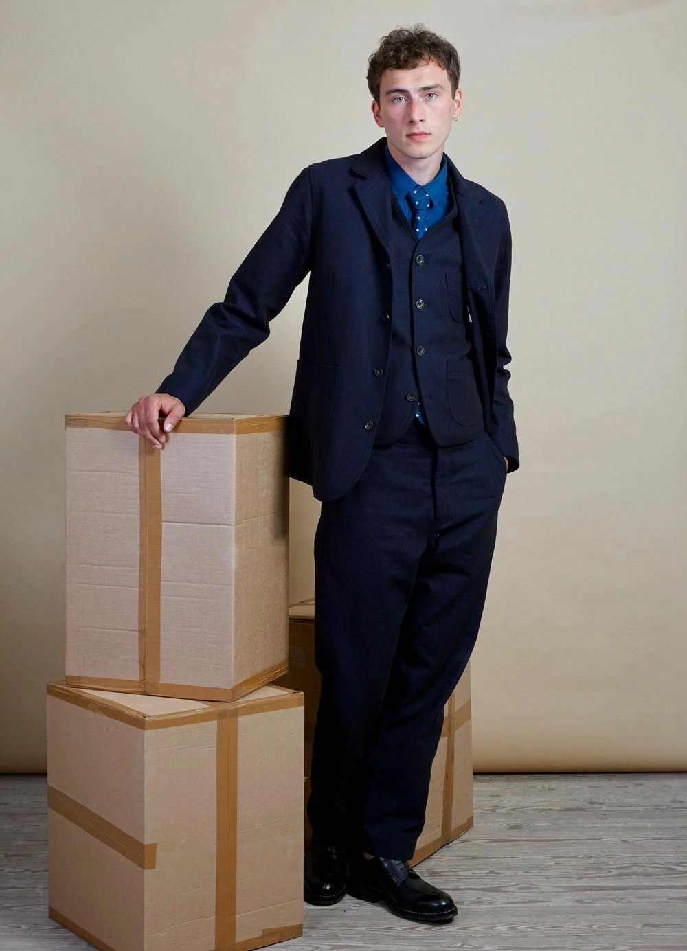 HANSEN GARMENTS LUKAS | Casual Blazer | Indigo 4 HANSEN GARMENTS LUKAS | Casual Blazer | Indigo - Image 2