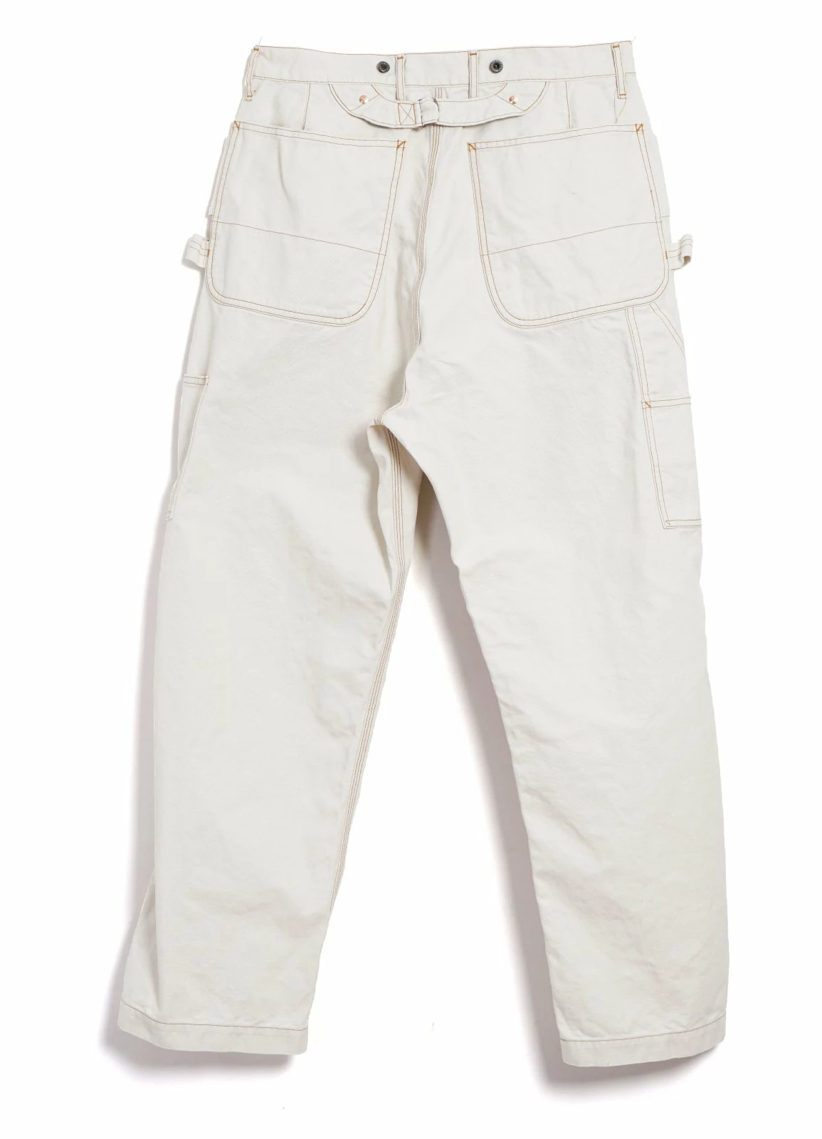 KAPITAL LUMBER PANTS | Thin Canvas Trousers | Ecru 5 KAPITAL LUMBER PANTS | Thin Canvas Trousers | Ecru - Image 3