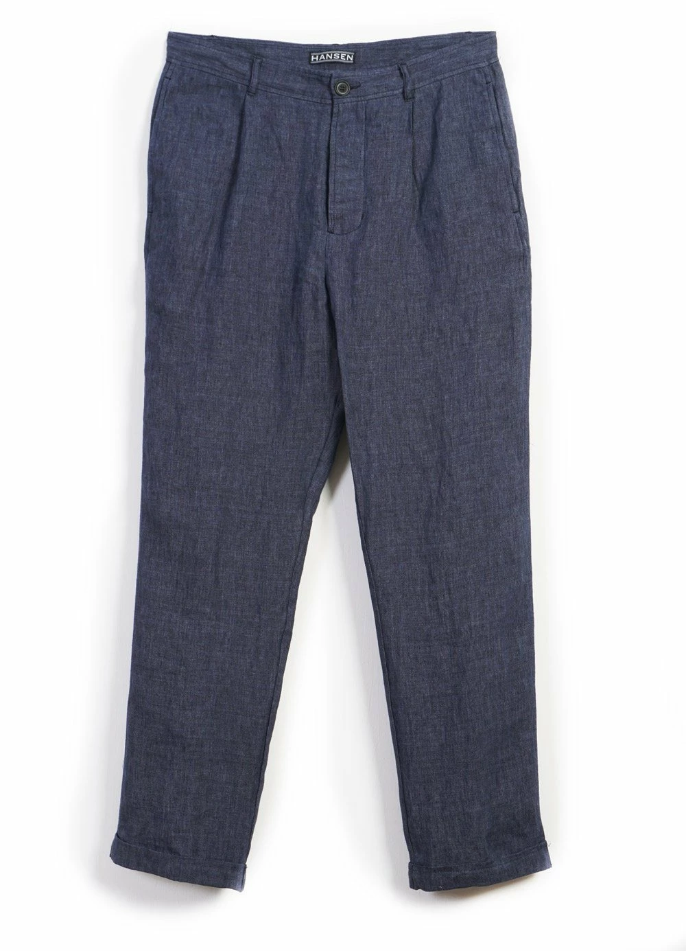HANSEN GARMENTS MADS | Loose Fit Trousers | Blue Delave 3 HANSEN GARMENTS MADS | Loose Fit Trousers | Blue Delave