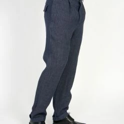 HANSEN GARMENTS MADS | Loose Fit Trousers | Blue Delave 11 HANSEN GARMENTS MADS | Loose Fit Trousers | Blue Delave -Heschung shop mads loose fit trousers blue delave 255 231617